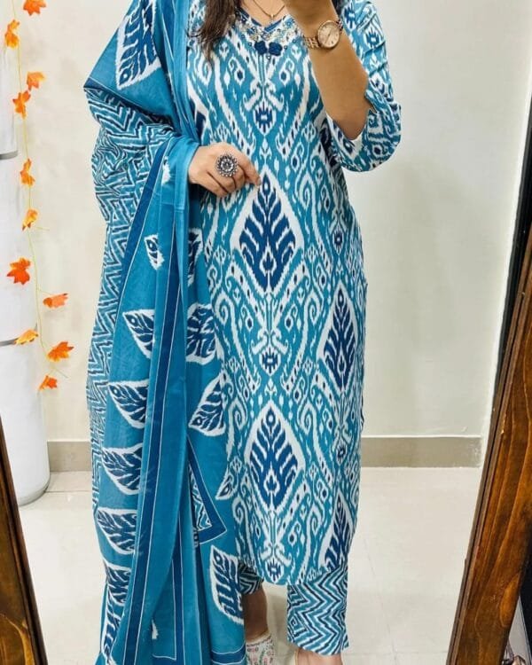 Pretty straight suit with dupatta