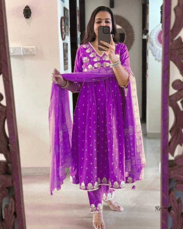 Pretty collection anarkali with dupatta ❤️